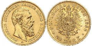 20 Mark Kingdom of Prussia (1701-1918) Gold Frederick III, German Emperor (1831-1888)