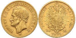 20 Mark Kingdom of Saxony (1806 - 1918) Gold 