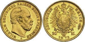 20 Mark Königreich Preußen (1701-1918) Gold Wilhelm I, German Emperor (1797-1888)