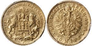 20 Mark States of Germany Gold 
