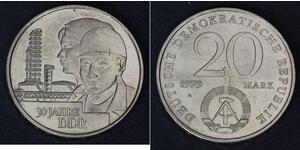 20 Mark Deutsche Demokratische Republik (1949-1990) Kupfer/Nickel 