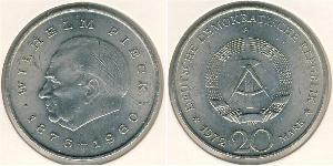 20 Mark República Democrática Alemana (1949-1990) Níquel/Cobre Wilhelm Pieck