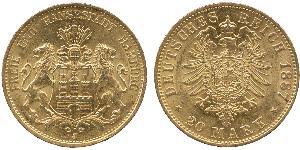 20 Mark Empire allemand (1871-1918) Or 