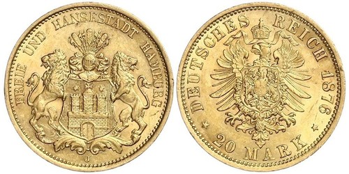 20 Mark Empire allemand (1871-1918) Or 
