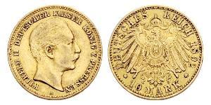 20 Mark Royaume de Prusse (1701-1918) Or Wilhelm II, German Emperor (1859-1941)