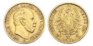 20 Mark Royaume de Prusse (1701-1918) Or Wilhelm I, German Emperor (1797-1888)