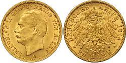 20 Mark Grand Duchy of Baden (1806-1918) Oro Federico II di Baden (1857 - 1928)