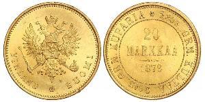20 Mark Granducato di Finlandia (1809 - 1917) / Impero russo (1720-1917) Oro Alessandro III (1845 -1894)