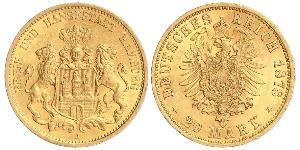 20 Mark Hamburgo Oro 