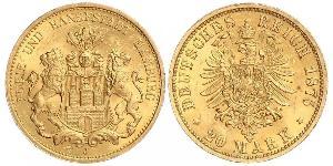 20 Mark Hamburgo Oro 