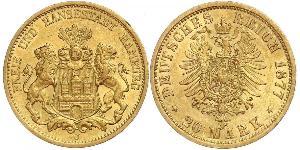 20 Mark Hamburgo Oro 