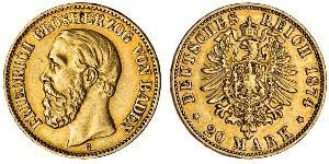 20 Mark Impero tedesco (1871-1918) Oro 