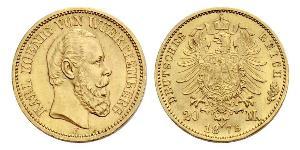 20 Mark Regno di Württemberg (1806-1918) Oro 