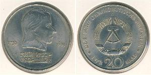 20 Mark Repubblica Democratica Tedesca (1949-1990) Rame/Nichel 