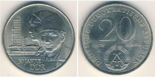 20 Mark Repubblica Democratica Tedesca (1949-1990) Rame/Nichel 