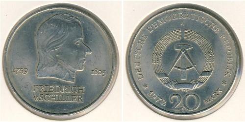 20 Mark Repubblica Democratica Tedesca (1949-1990) Rame/Nichel 