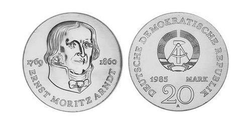20 Mark Deutsche Demokratische Republik (1949-1990) Silber 