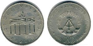20 Mark Deutsche Demokratische Republik (1949-1990) Silber/Kupfer/Nickel 
