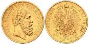 20 Mark Kingdom of Württemberg (1806-1918) 金 