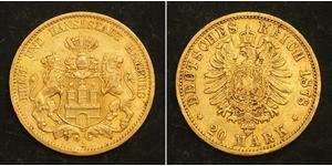 20 Mark 汉堡 金 