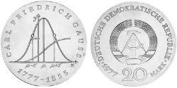 20 Mark 東德 (1949 - 1990) 銀 
