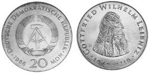 20 Mark 東德 (1949 - 1990) 銀 