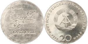 20 Mark 東德 (1949 - 1990) 銀 