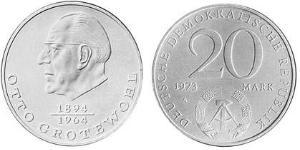 20 Mark 東德 (1949 - 1990) 銅/镍 