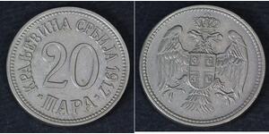 20 Para Serbia Níquel/Cobre 