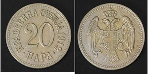 20 Para Serbia Níquel/Cobre 