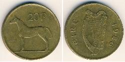 20 Penny Irlande (1922 - ) Bronze 
