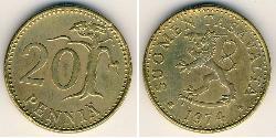 20 Penny Finland (1917 - ) Bronze/Aluminium 