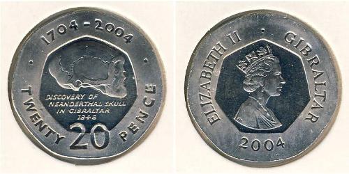 20 Penny Gibraltar (1704 - ) Kupfer/Nickel 