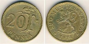 20 Penny 芬兰 青铜/铝 