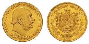 20 Perper  Montenegro Gold 