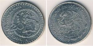 20 Peso Mexique (1867 - ) Argent 