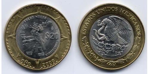 20 Peso Mexique (1867 - ) Bilame 