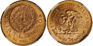 20 Peso Mexiko (1867 - ) Gold 