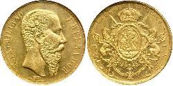 20 Peso Second Empire mexicain (1864 - 1867) Or Maximilian I of Mexico (1832 - 1867)