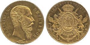 20 Peso Second Empire mexicain (1864 - 1867) Or Maximilian I of Mexico (1832 - 1867)