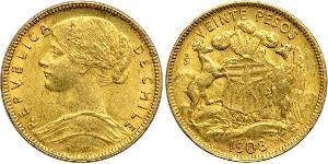 20 Peso Cile Oro 