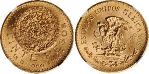 20 Peso Messico (1867 - ) Oro 