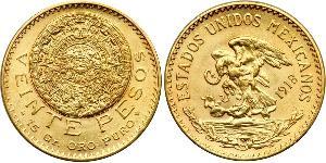 20 Peso Messico (1867 - ) Oro 