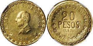20 Peso Messico (1867 - ) Oro 