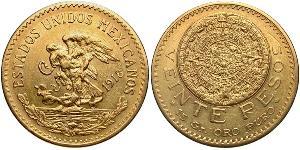 20 Peso México (1867 - ) Oro 