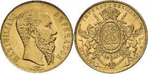 20 Peso Secondo Impero Messicano (1864 - 1867) Oro Maximilian I of Mexico (1832 - 1867)