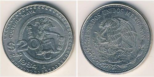 20 Peso Mexiko (1867 - ) Silber 