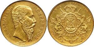 20 Peso 墨西哥第二帝國 (1864 - 1867) 金 Maximilian I of Mexico (1832 - 1867)
