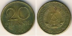 20 Pfennig Deutsche Demokratische Republik (1949-1990) Messing 