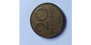 20 Pfennig Repubblica Democratica Tedesca (1949-1990) Ottone 